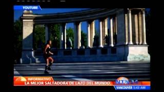 Mejor saltadora de lazo del mundo sorprende por su agilidad y destreza