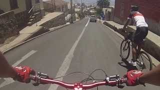 Bajada en bicicleta con caida