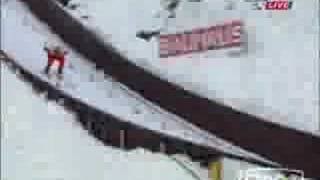 Esqui de invierno  saltos y caídas