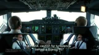 Aterrizando a bordo del A 380 de Lufthansa