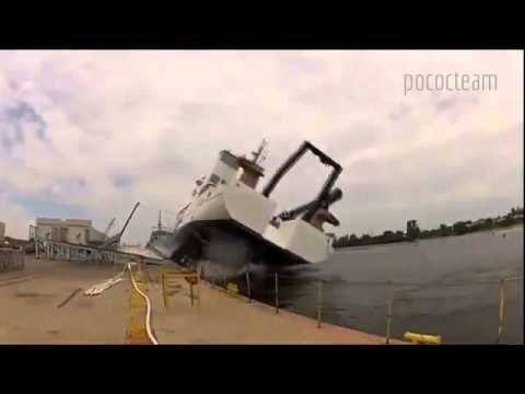 Botadura de barco accidentada