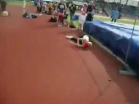 Salto de altura fallido