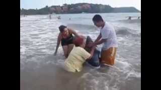 Revolcones en la playa