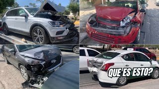 Coches tropiezan solos