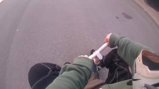 Haciendo tonterías con un triciclo