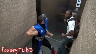 Mortal Combat en el Elevador