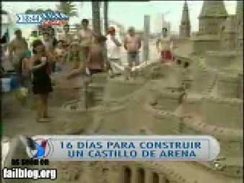 Cuidado con el castillo de arena
